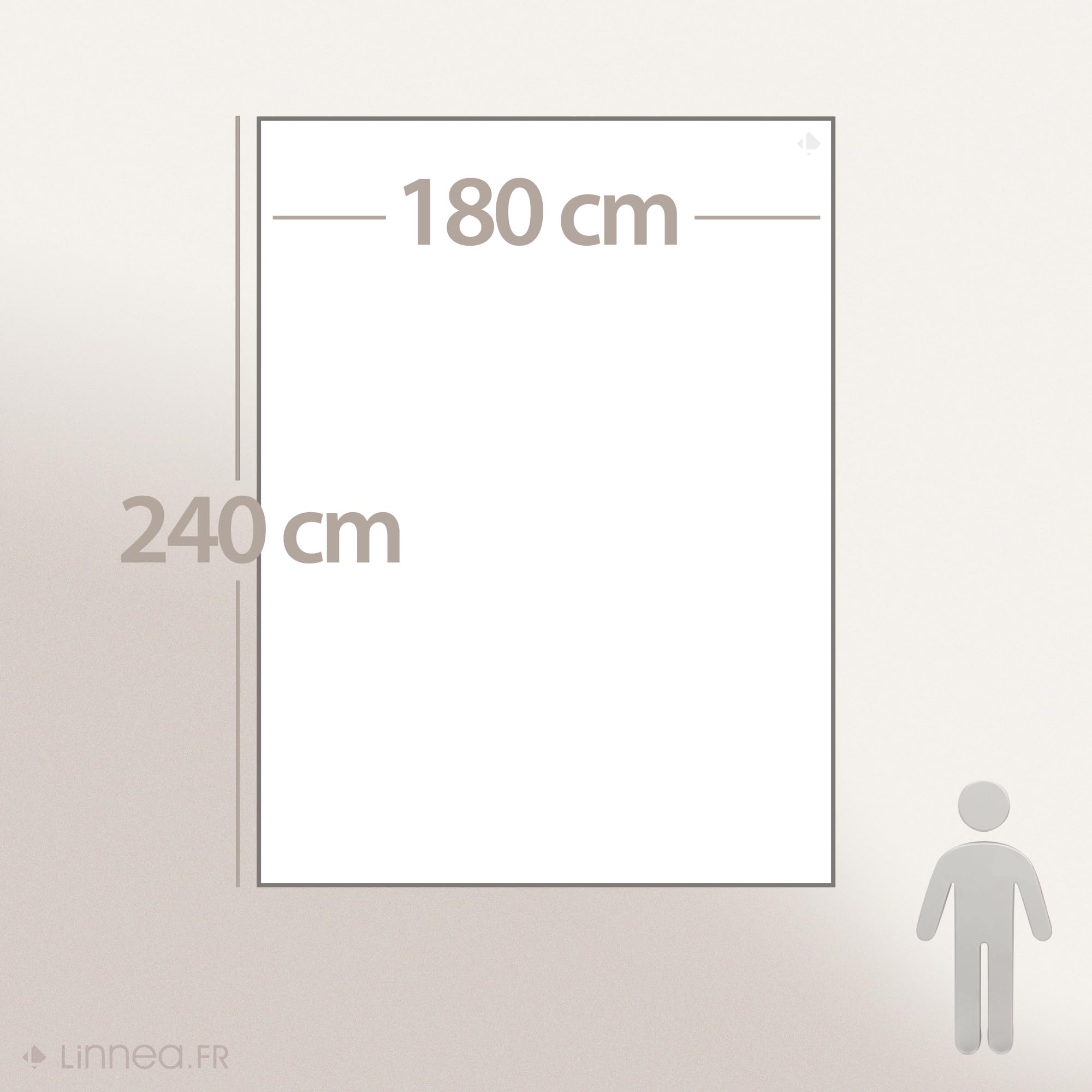 Linnea Woolmark Pure Wełna Koc 500g/m² Volta 180x240 cm Brązowy Chamois