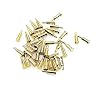 Treedix 30PCS Gold Plated Spring Loaded Thimble Pogo Pins Probes 2mm Dia 6mm Height Pogopin Header Target Connector Through Hold PCB Test Pin, Thimble, Signal Pin