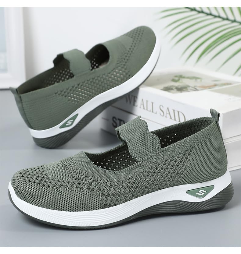 Knit Mary Jane Flats for Women Slip-Resistant Lightweight Soles Casual Sneakers Kawaii Y2K Pretty Pastel Gifts for Girls Comfortable Chunky Platform2