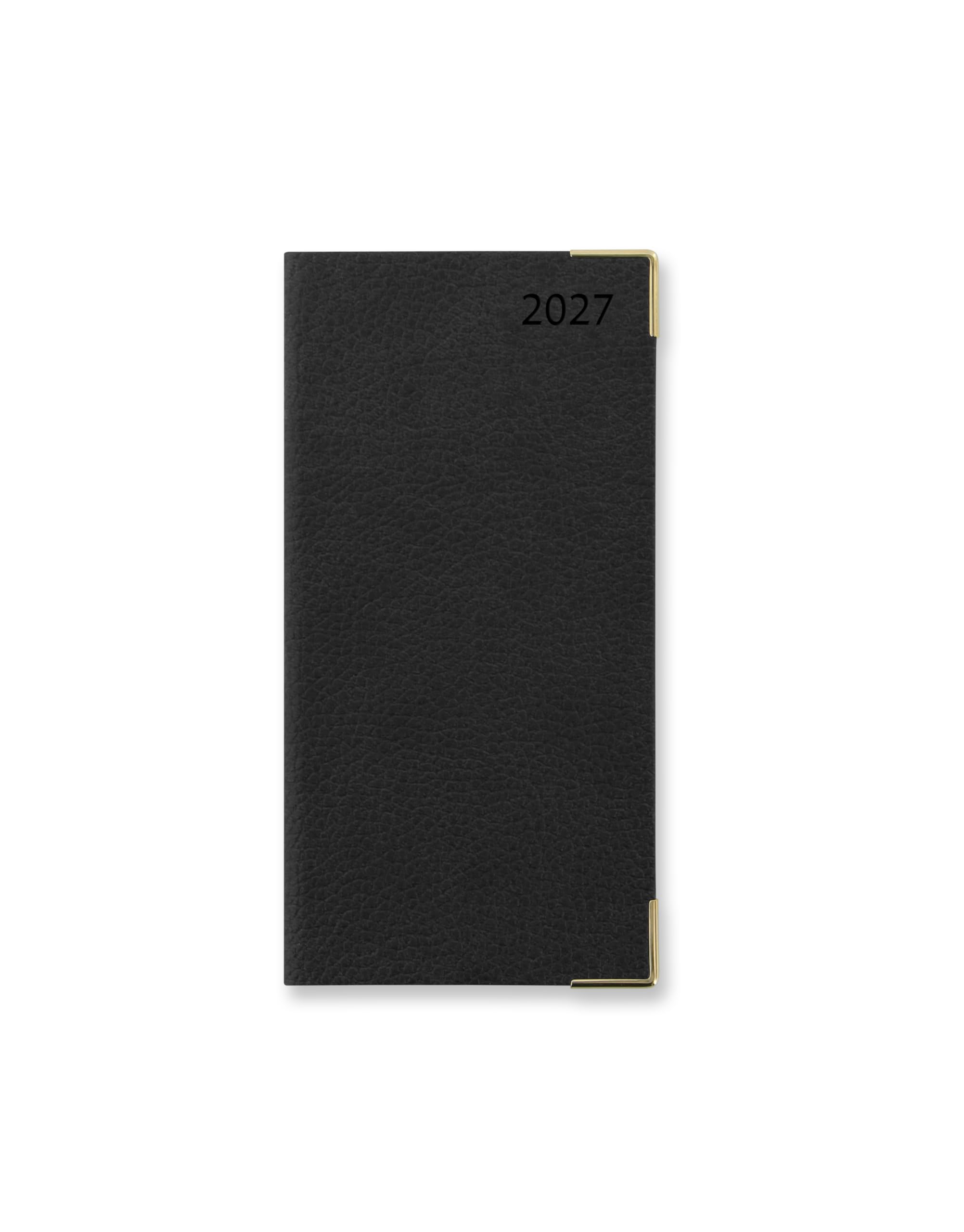Letts of London Connoisseur Slim week to view with appointments 2027 diary - Black 27-TC3SUBK