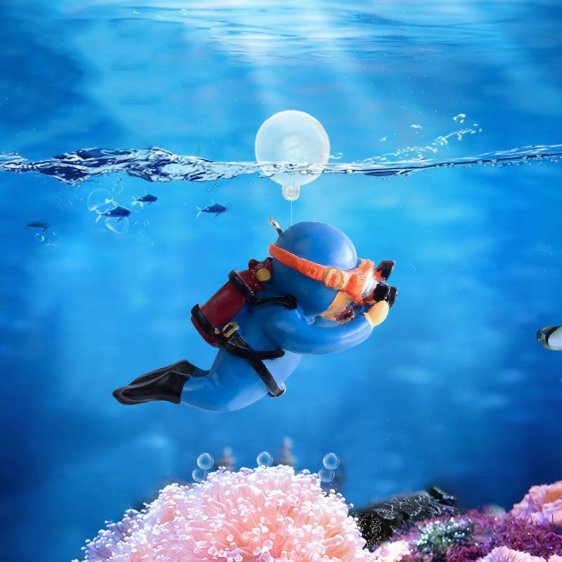 Image of 2 Pack Floating Fish Tank Decorations, Aquarium Decorations, Floating Device Fish Tank Accessories, Suitable for All Kinds of Fish Tanks(Blue& Pink)
