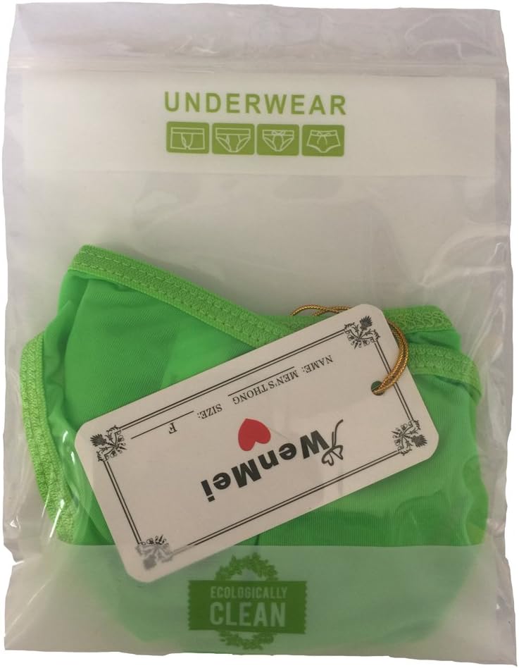 WenMei Men's Bikini Boxer Briefs trip Thongs G-string milk silk Underwear Shorts XS-M Size - Image 6