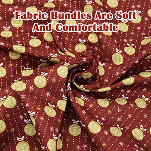 Patchwork Noël flocon coupon tissu patchwork 50x50 loisirs créatifs - 5