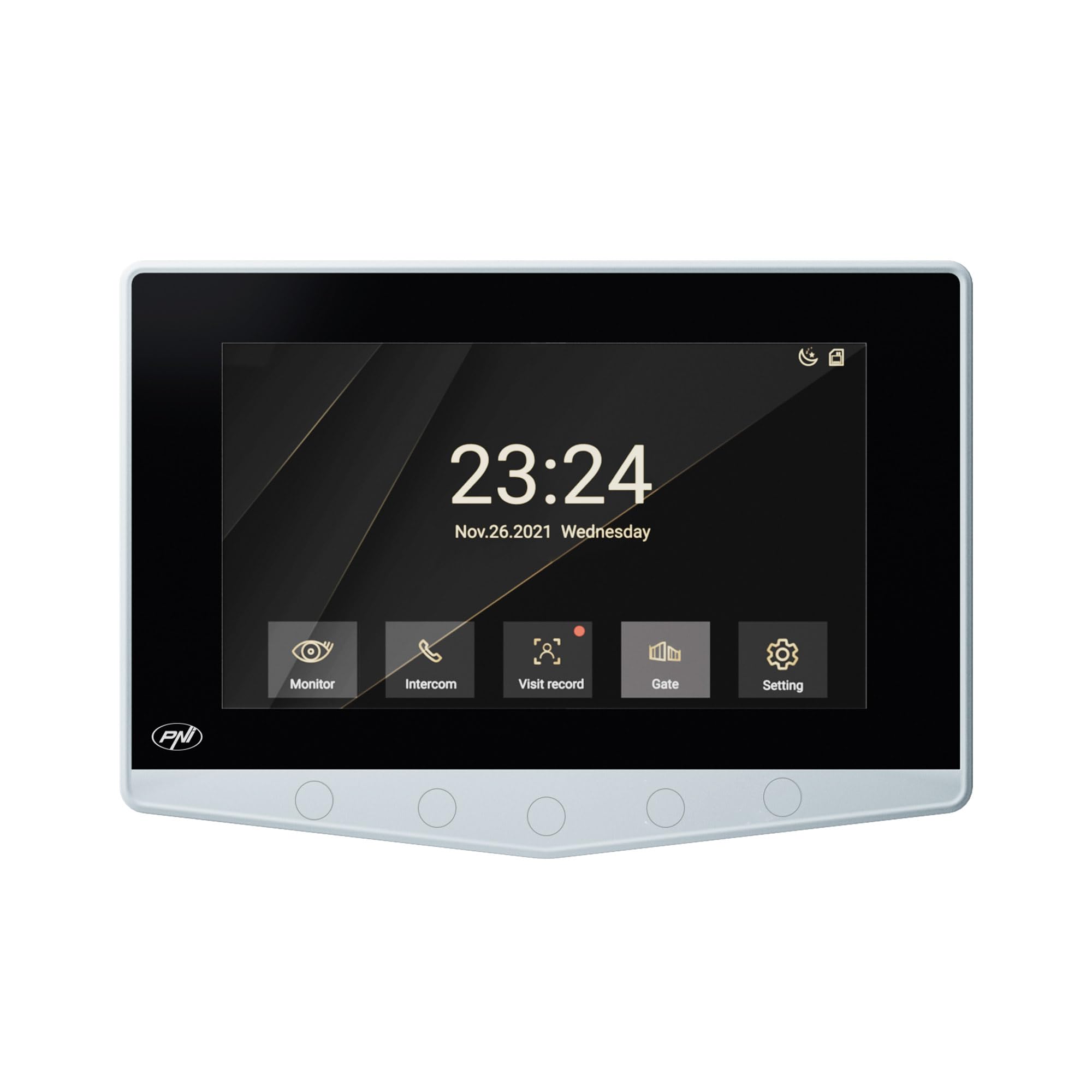 PNI Extra MS780 Monitor DF780 Video Intercom, Siliver, 206 x 143 x 24mm