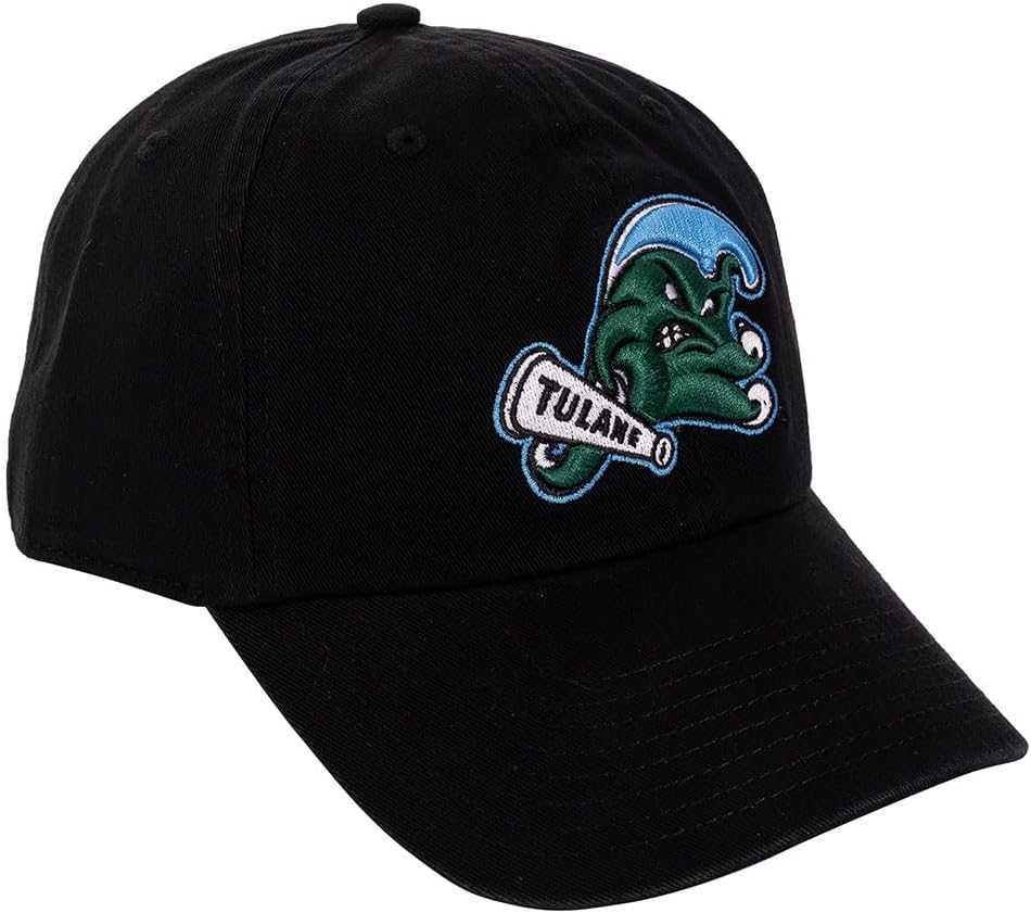 Desert Cactus Tulane University Baseball Hat Green Wave Brimmed Embroidered Cap Adjustable Cloth Strap Adult
