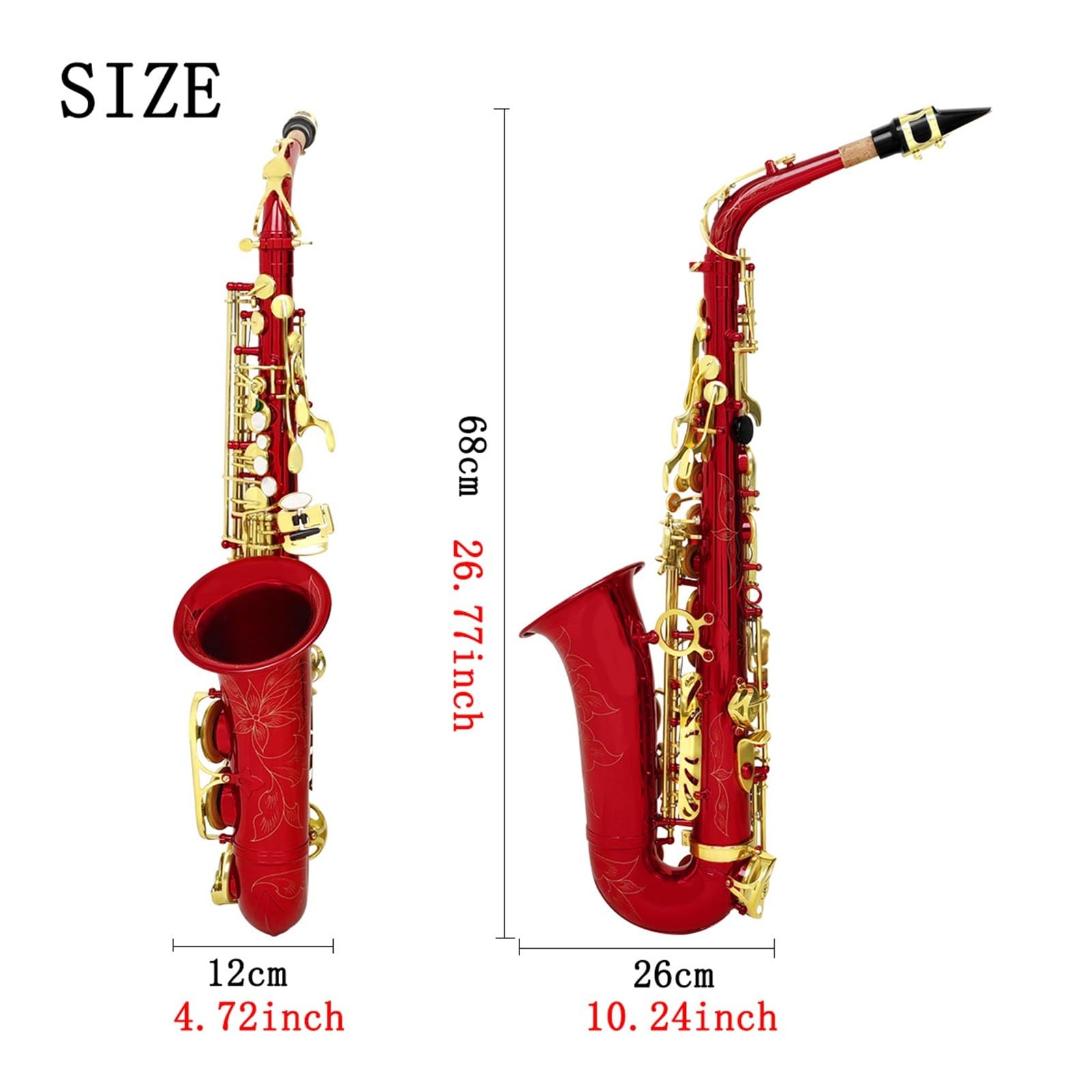 Saksofon altowy Es dur instrument dęty początkujący dorosły występ instrument muzyczny