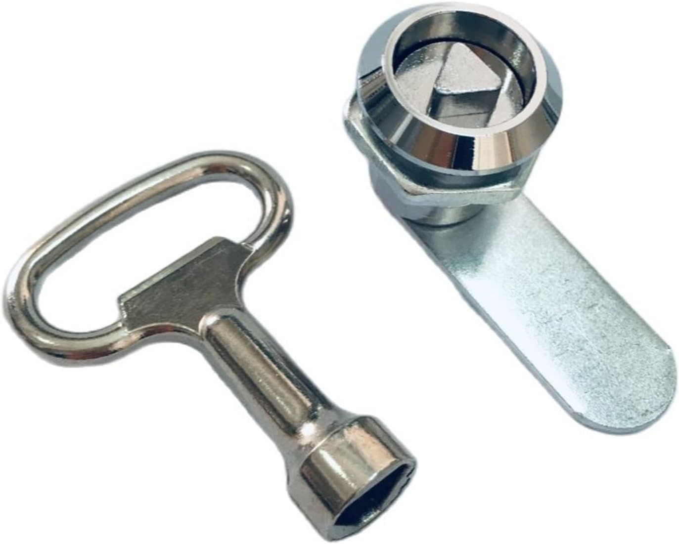 MS-705 Small Triangle Lock Equipment Telescopic Door Locks Telescopic Switch,Industrial Cabinet Lock 1Pcs(Key)