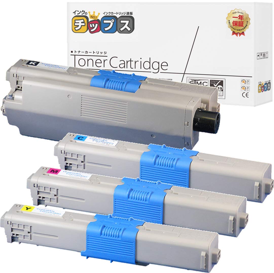 Amazon.co.jp: 【日本製重合パウダー採用】OKI 用 TNR-C4K1 再生トナー