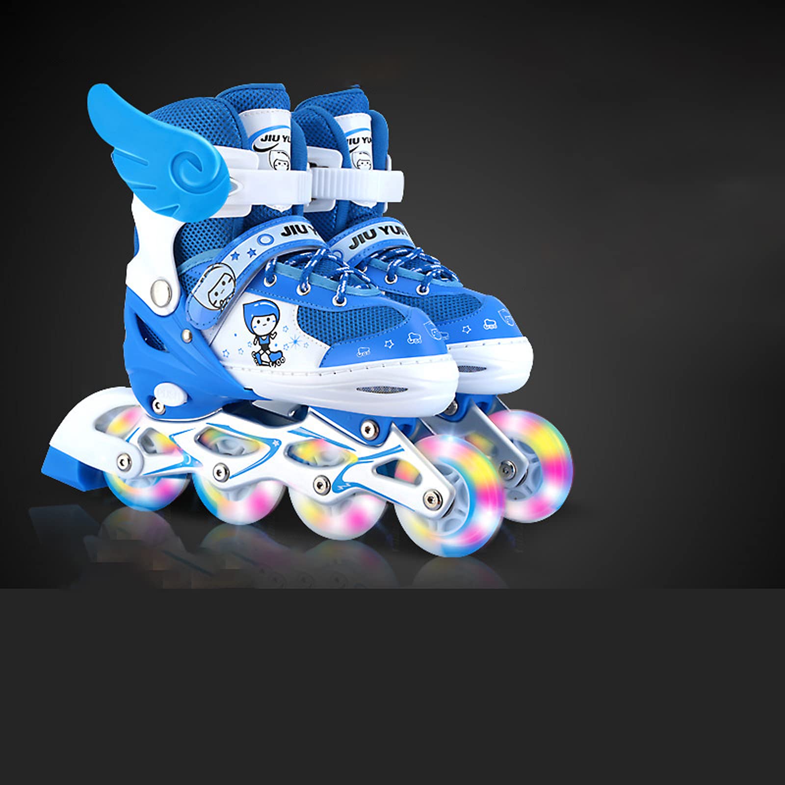 Roller Skates,Inline Skates For Kids,Adjustable Size Roller Blades For Boys And Girls,PU Wear-resistant Wheels,eight-wheel Full Flash,Outdoor Roller Skates With Luminous For Beginner