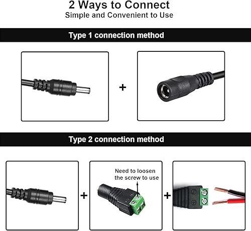 Miniatura 6 de Adaptador de fuente de alimentación de 24 V 8 A, convertidor de CA a CC de CA 100V-240V a CC 24 voltios, 8 amperios, 192 W, transformador de