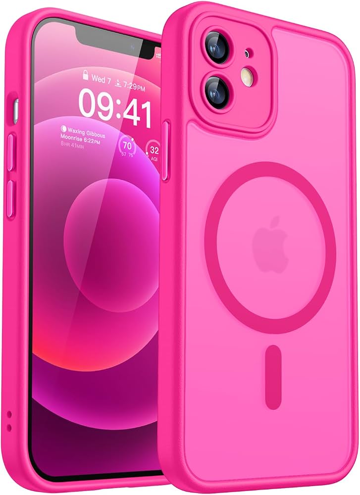 Apple iPhone 12本体 マグネット式ケース付き Amazon.co.jp: CANSHN iPhone 12 用 ケース Magsafe対応 カメラ周辺