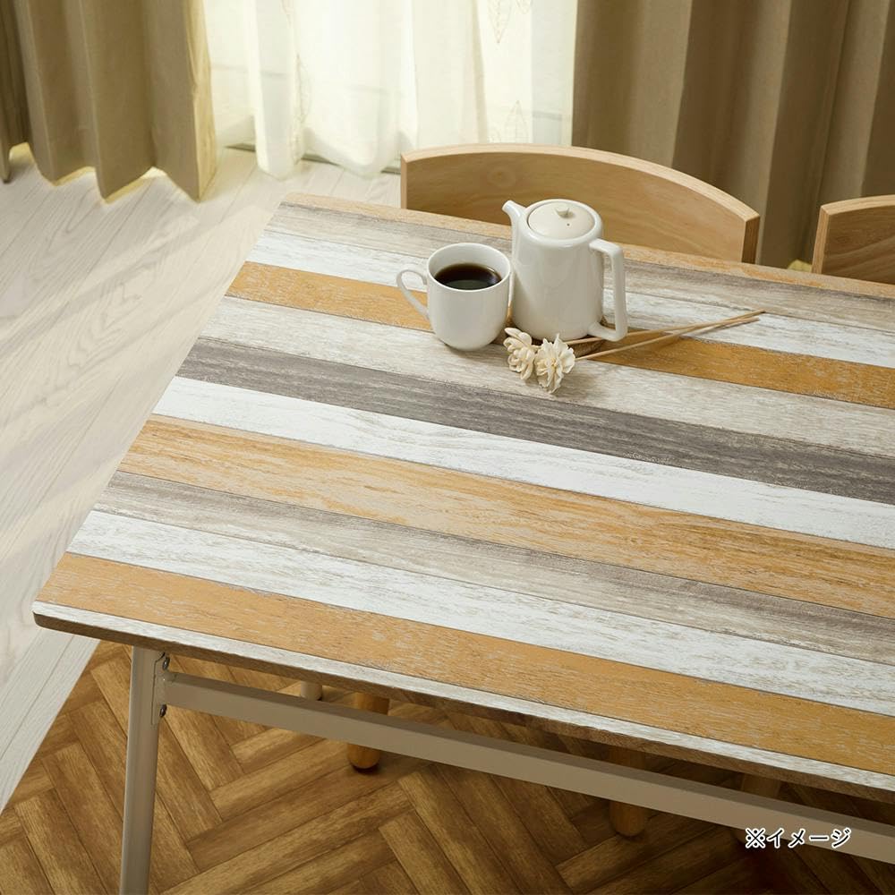 Amazon｜カインズ(CAINZ) 貼ってはがせるクロス ヴィンテージウッド 90