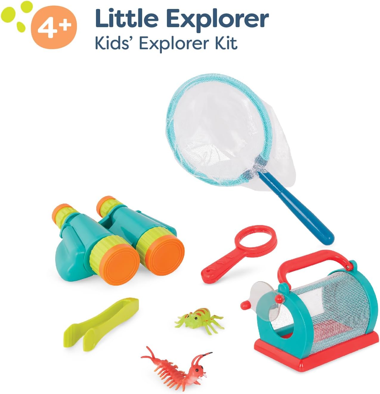 B. toys – Kids' Explorer Kit – Outdoor Toys with Insect Net, Binoculars & Magnifier for Bug Catching Adventures – Includes Backpack – 4+ Years