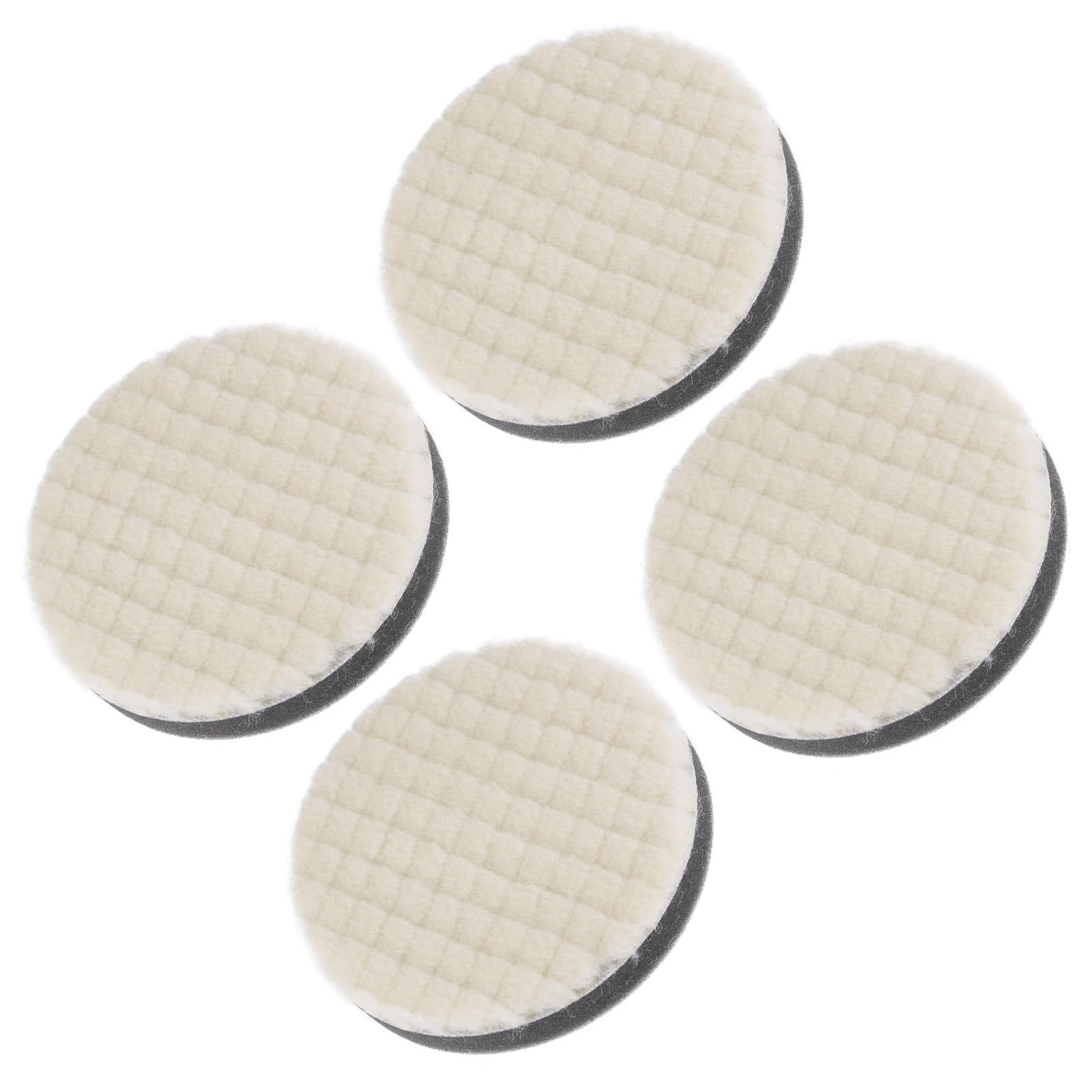 CoCud Wool Felt Sponge Polishing Pad, 3" Diameter, Wool Polishing Pad with a Thickened Sponge Buffing Wheel
