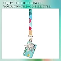 Vista 61 de Ecovision - Llavero con correa para llaves, llaveros de pulsera con 2 argollas para llaves para mujer