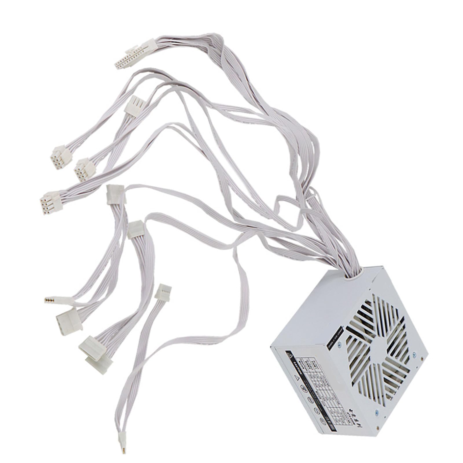 110–264 V, 750 W, für Computer, Videospiele, Computer, Weiß, Netzteil, geräuscharmer Lüfter, Doppel CPU für Gaming Server, leises Lüfter Netzteil
