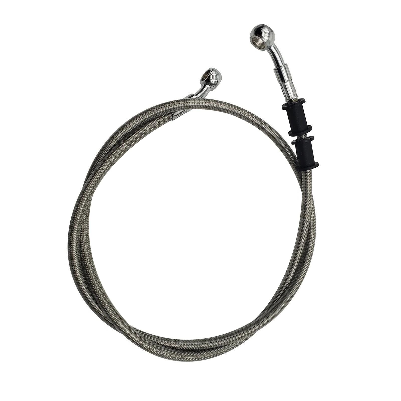 Ksxzw Silver Motorbike Part Length 110Cm Universal Motorcycle Hydraulic Brake Lines 10Mm 28 Degree