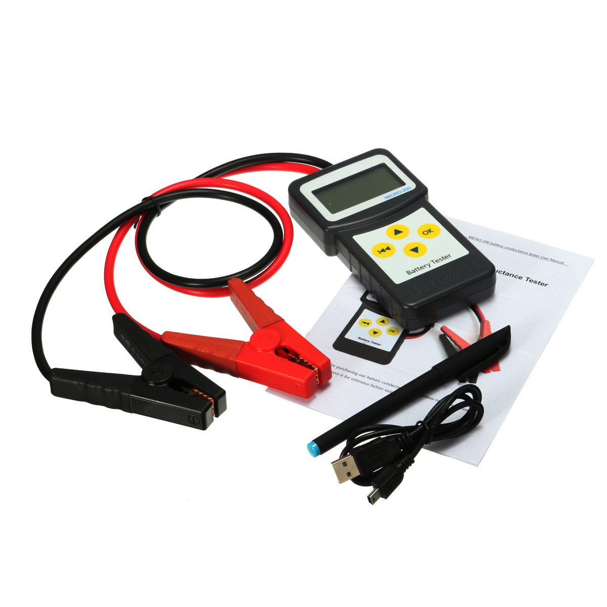 YONGYAO 12V Tester akumulatora samochodowego Automotive Vehicle Battery Analyzer AGM GEL MICRO-200