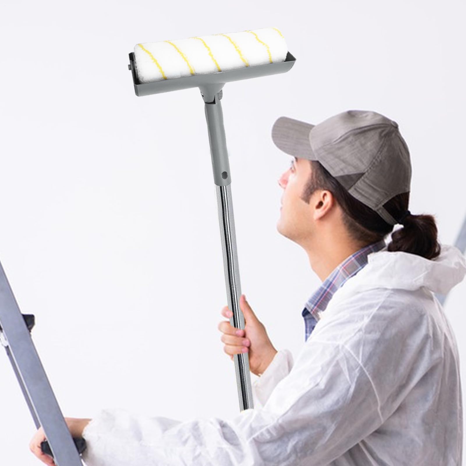 Kit Rullo Verniciatura Rullo Verniciatura per Casa | Applicatore Morbido con Allungabile per Ristrutturazione Casa Progetti Arte Mobili Spazi Commerciali