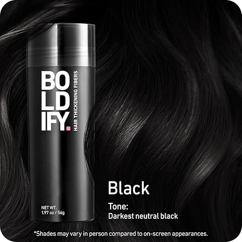 Miniatura 74 de BOLDIFY - Fibras de pelo para el cabello fino (gris), indetectables, botella de 2 onzas; oculta completamente la pérdida de cabello en 15 segundos