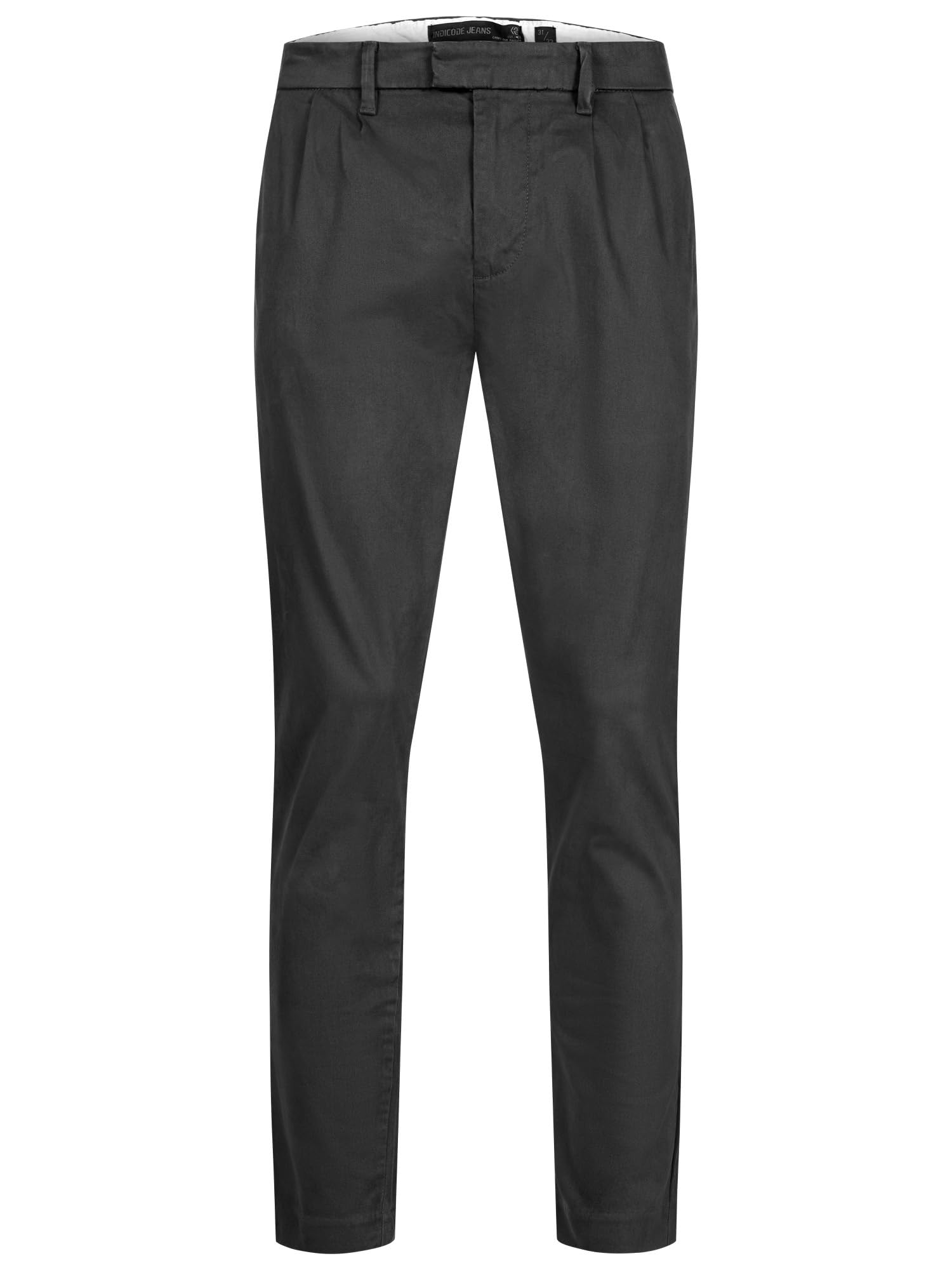 Indicode Herren Ignazo Stretch Chinohose aus 98% Baumwolle mit 4 Taschen | Bequeme Chinohose für Büro und Alltag mit angenehmer Passform, Herrenhose, Stoffhose, Businesshose, Freizeithose für Männer