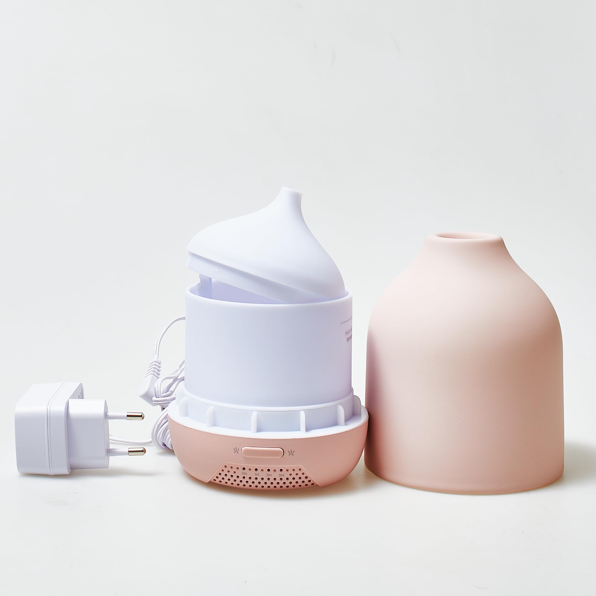 Verdecora Brumizador Nebula Rosa | Difusor de Aromas con Luz LED | Ideal para Aromaterapia y Decoración
