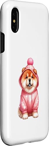 Miniatura 9 de iPhone 13 Pro Max funny valentine pink dog cute animal with heart chow chow Case