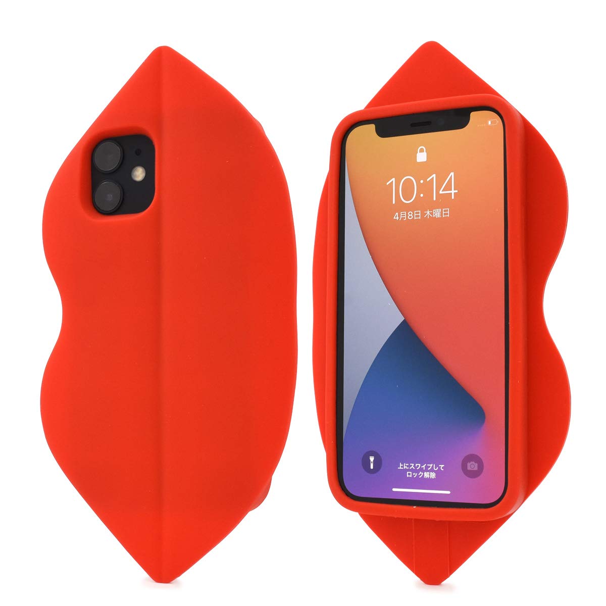 Amazon.co.jp: iPhone 12 mini ケース シリコン 唇 リップ 鮮やか