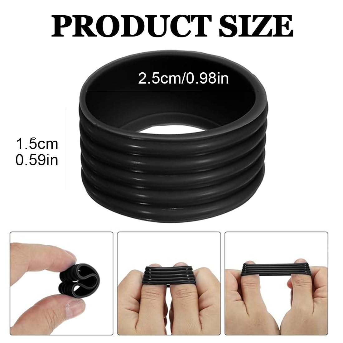 10 Anneaux De Grip En Silicone Pour Raquette - Antidérapant, Absorbe La Transpiration, Multi-sports (tennis, Badminton, Pêche)