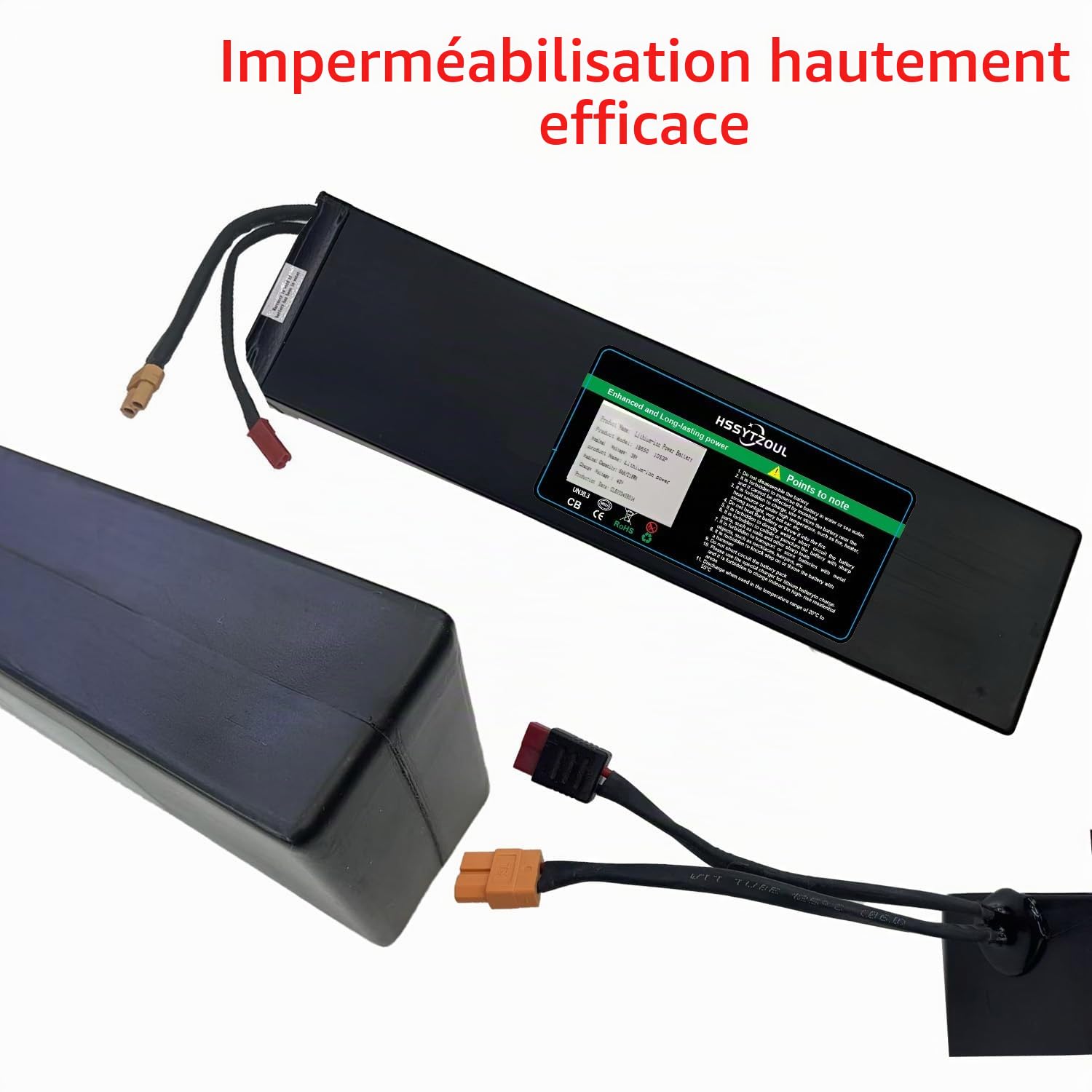 48V Scooter Électrique Batterie 7.8AH Scooter Batterie Scooter Électrique Remplacement Accessoire Remplacement Batterie pour Scooter Intégré