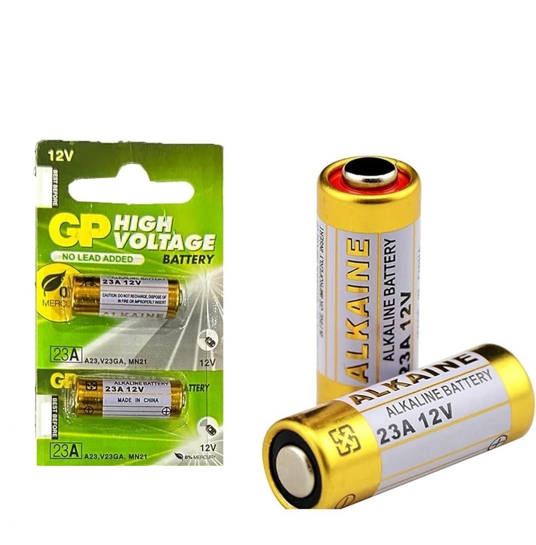 Taapsee 23A Alkaline Battery 12V High Voltage Cell Batteries for Car Remote Control Lighter & Ther Electronics 23AE-C5 A23 MN21 LRV08 (Pack of 2)-image-31