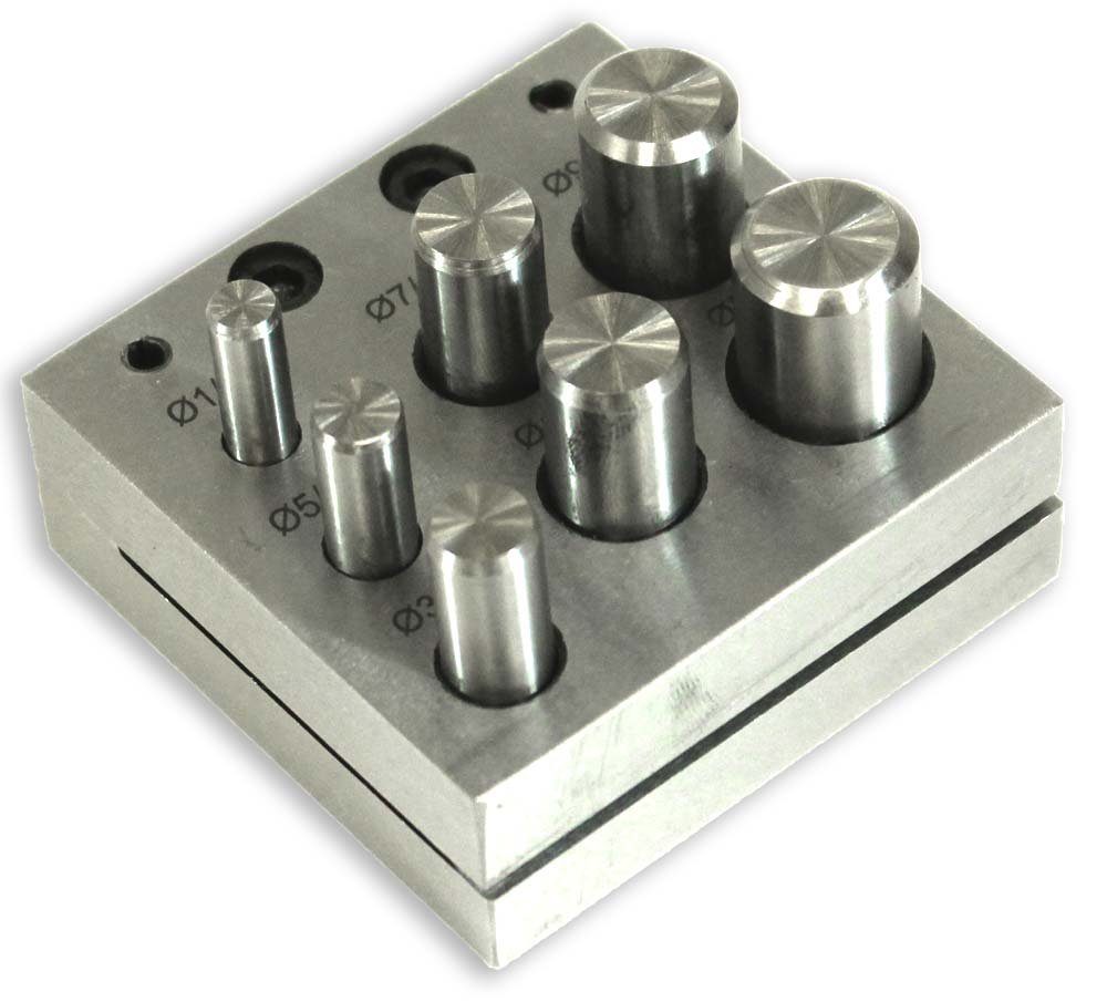 Disc Cutter with 7 Punch 1/4" To 5/8" Jewelers Set