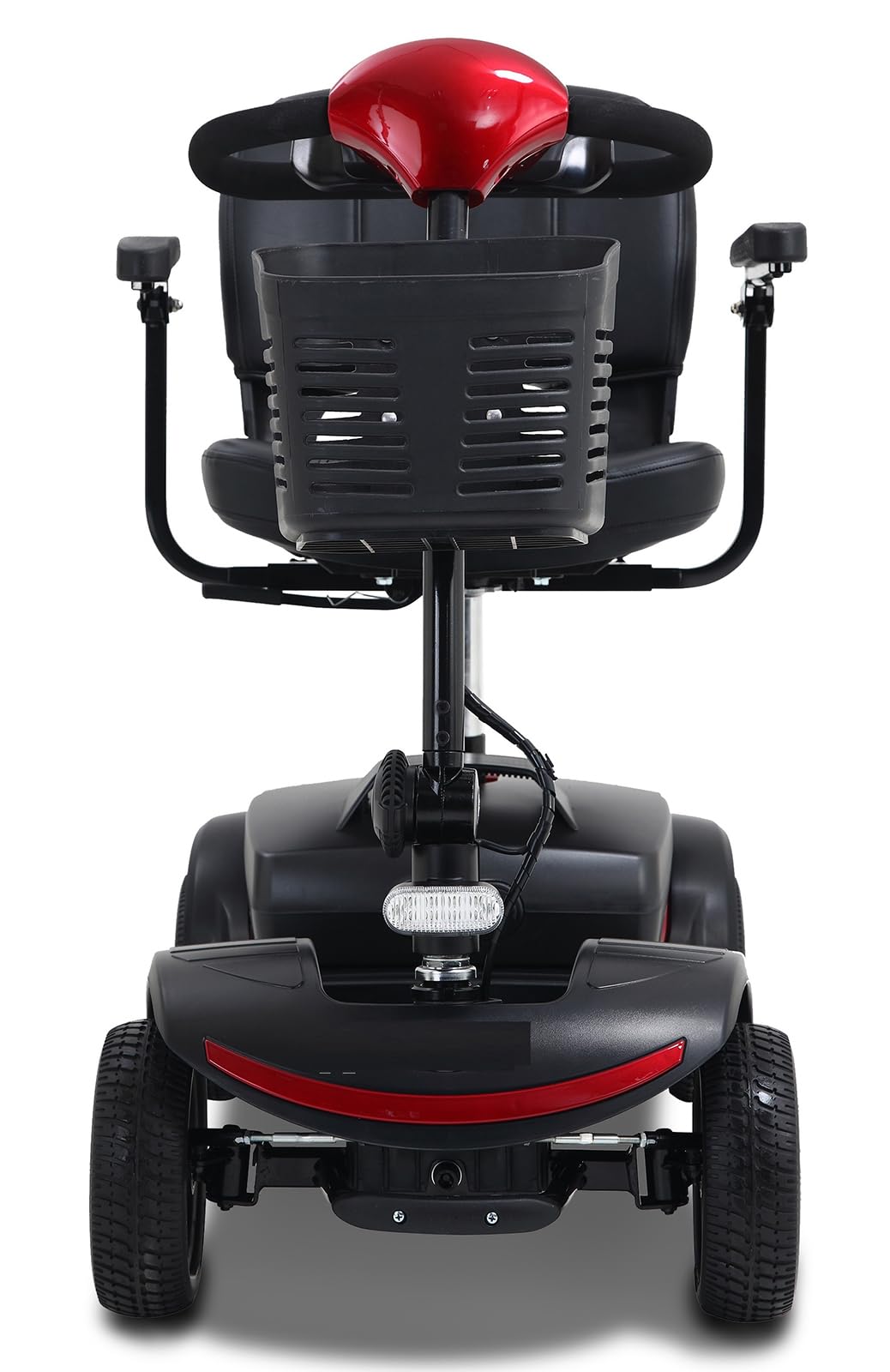 Scooter de movilidad de 4 ruedas para adultos mayores - Silla de ruedas eléctrica con capacidad de 400 lb - Móvil resistente para viajes, adultos y ancianos - Batería extendida de larga duración