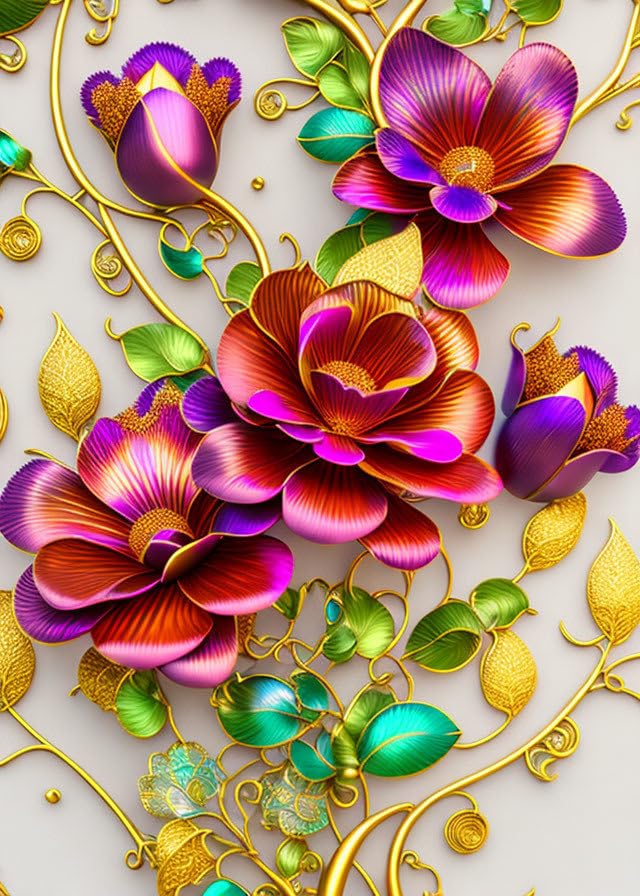 Affiches sur toile pour habiller un mur vide motif fleurs abstraites