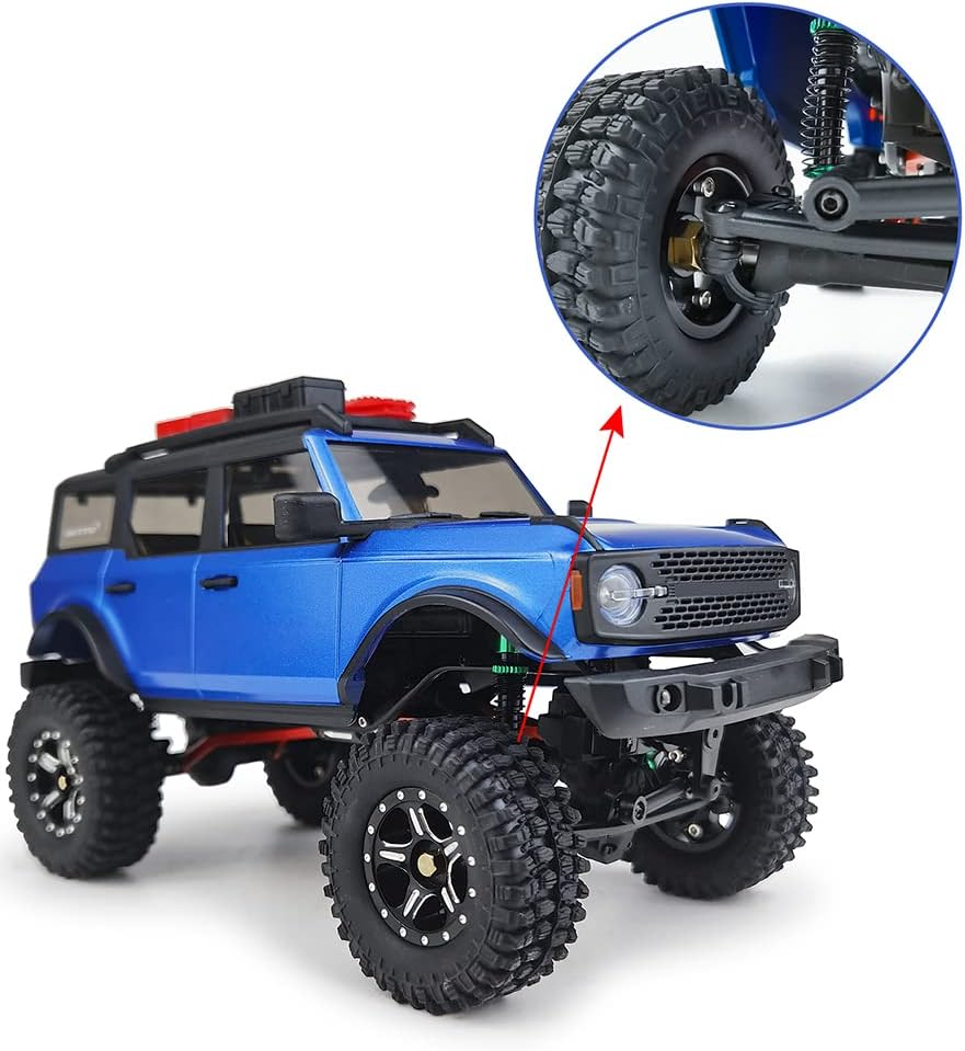 RCLIONS Brass RC Wheels Hubs Hex 6mm Extended Wheel Spacers for AXIAL SCX24 Deadbolt C10 Gladiator Bronco JLU 1/24 RC Crawler Truck Car Upgrades