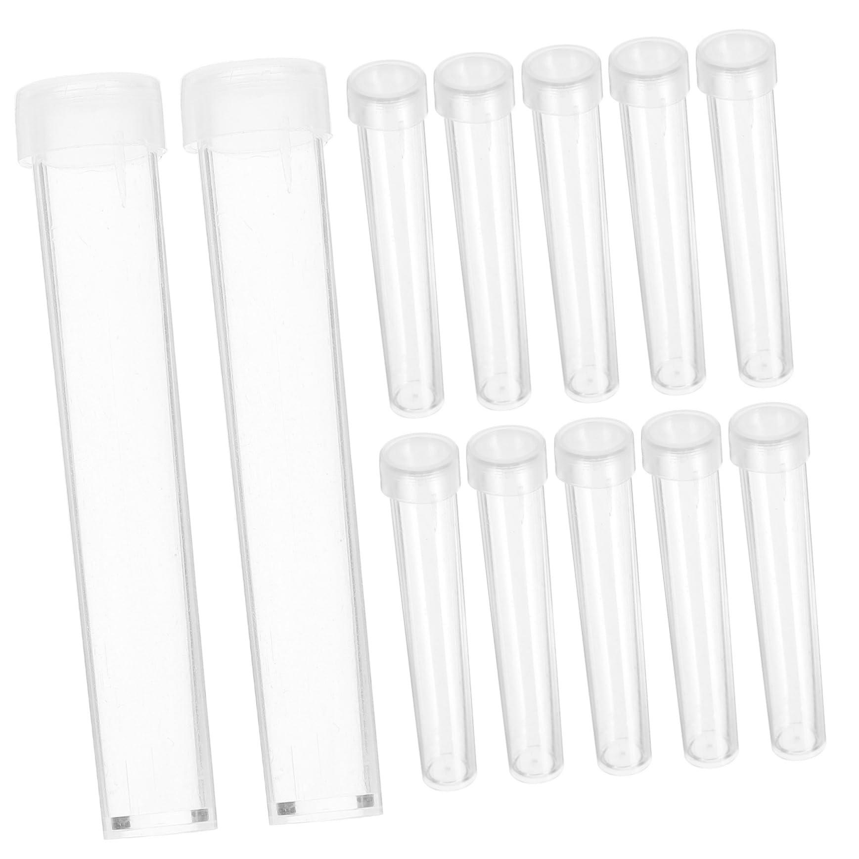 CIYODO Lab Test Tubes Pcs Plastic Test Tube Container Sturdy and Leakproof Storage for Home and School