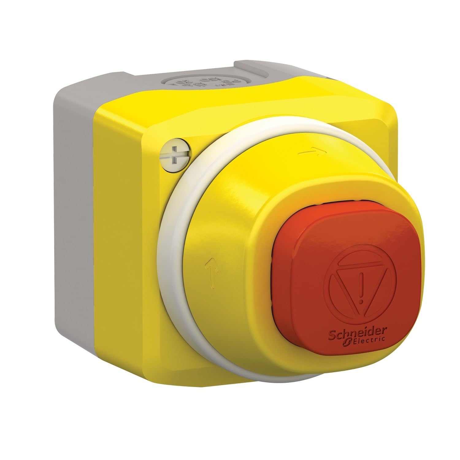 Caja E.Stop lumineuse blanc rouge 24V 1NA 2NC pour sécurité circuit