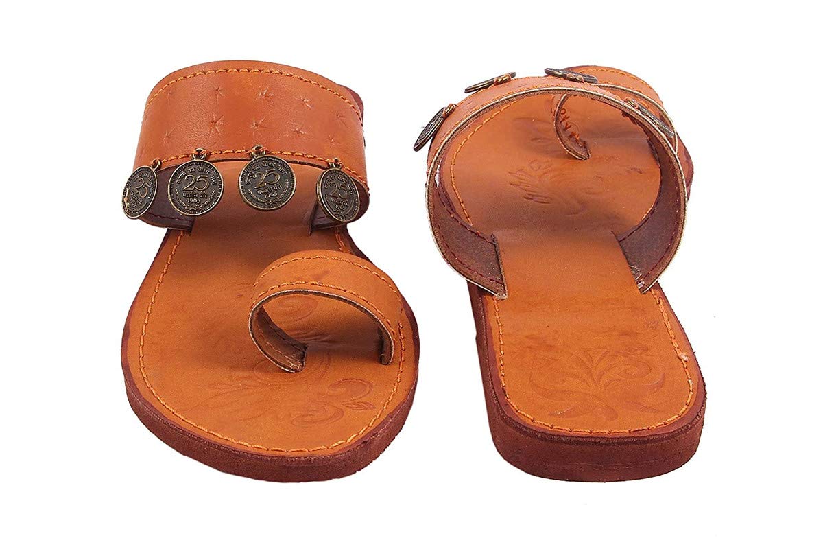 SHREE OL Shree Womens Synthetic Leather Rajasthani Jaipuri Ethnic Slippers (8) Multi (B07GLL7FB6) Amazon Price History, Amazon Price Tracker