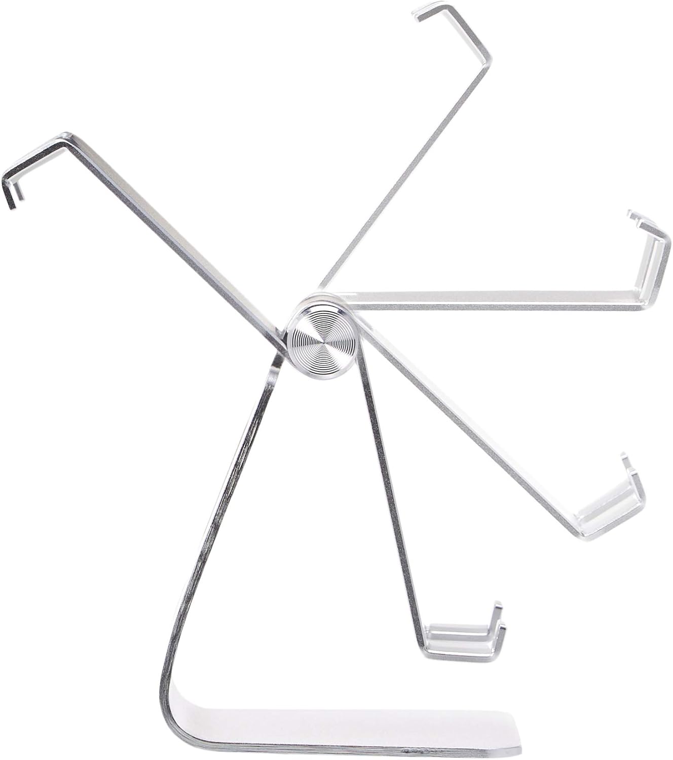  Basics Adjustable Aluminum Cell Phone Desk Stand for iPhone and Android, Silver