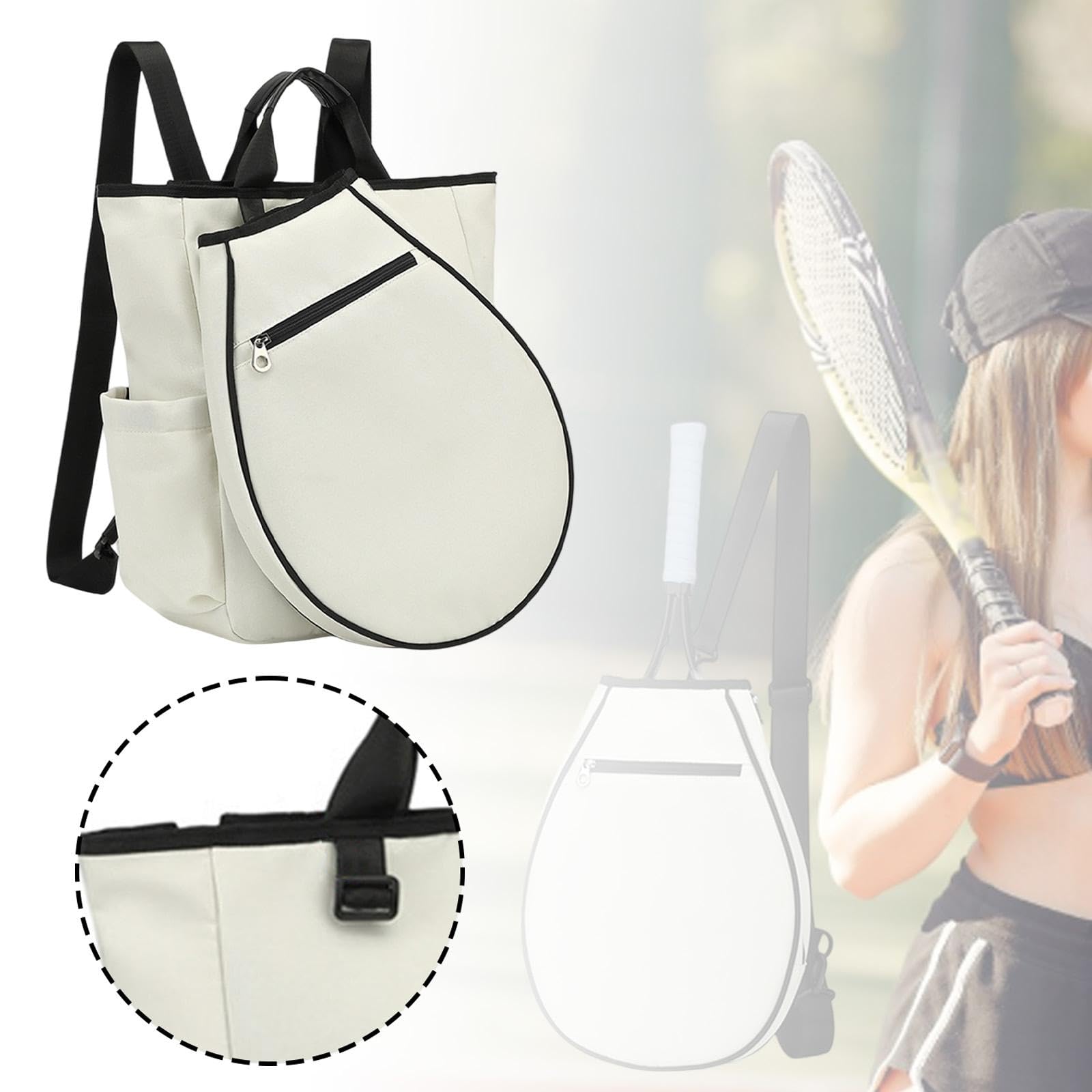 Zaino da Tennis Zaino Sportivo Sacca da Badminton Borsa Porta Racchette Leggero E Impermeabile con Tasche Multiple Adatto per Uomini Donne E Giocatori