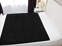 Vista 5 de Almohadilla de cama 100% impermeable y a prueba de manchas, masaje para parejas, ultrasuave, silenciosa, protector de sábanas de felpa con lados