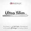 Macally Premium Wired Mac Keyboard with Numpad and 2-Port Hub - Compatible with Wired Mac Mini/Pro, iMac, MacBook Pro/Air Silver Aluminum MLUXKEYA US Layout English Layout