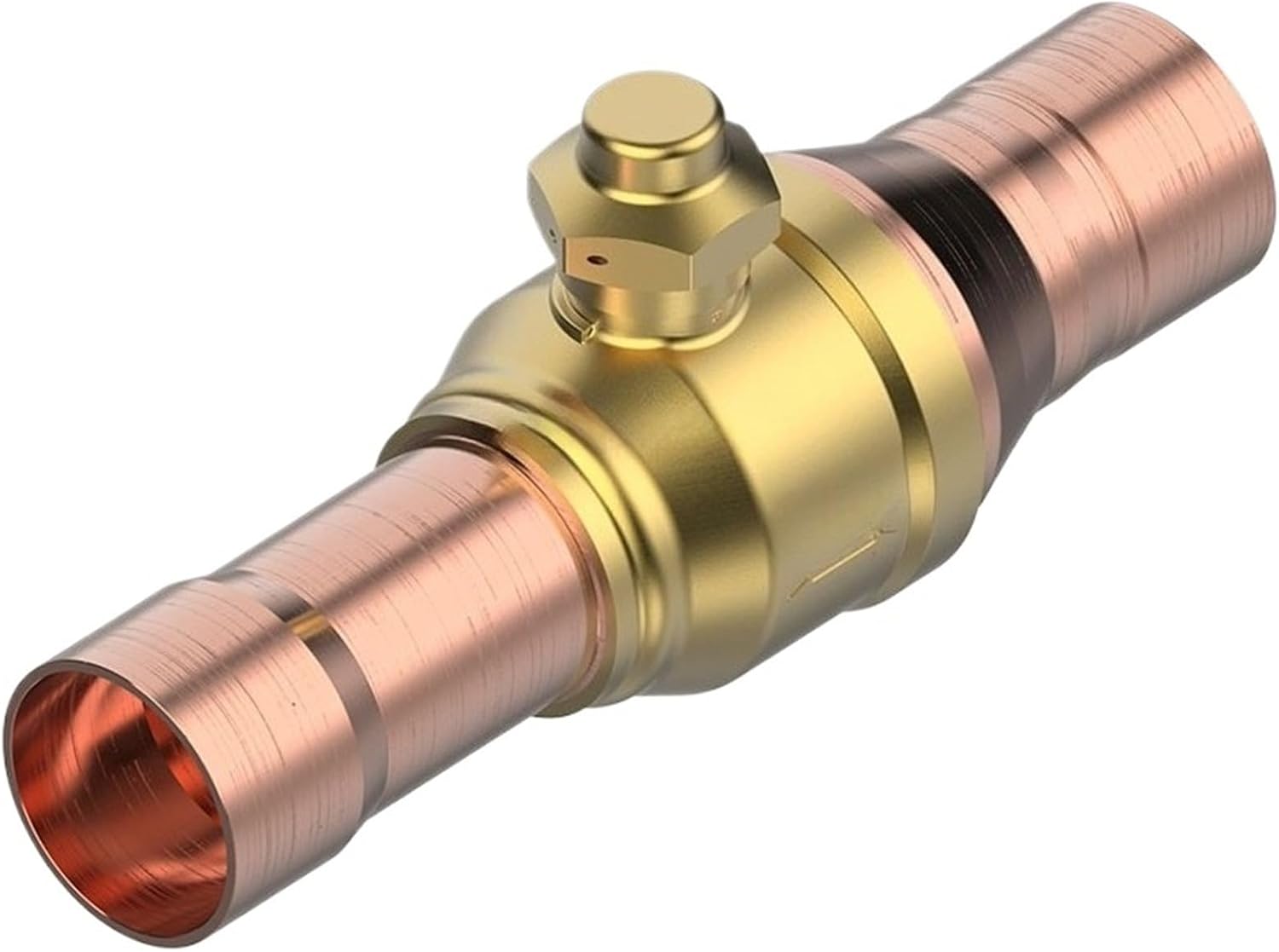 CBV6S-54S manual globe valve for refrigeration and air conditioning two-way welded copper ball(032B4001 CBV6S 1 4)