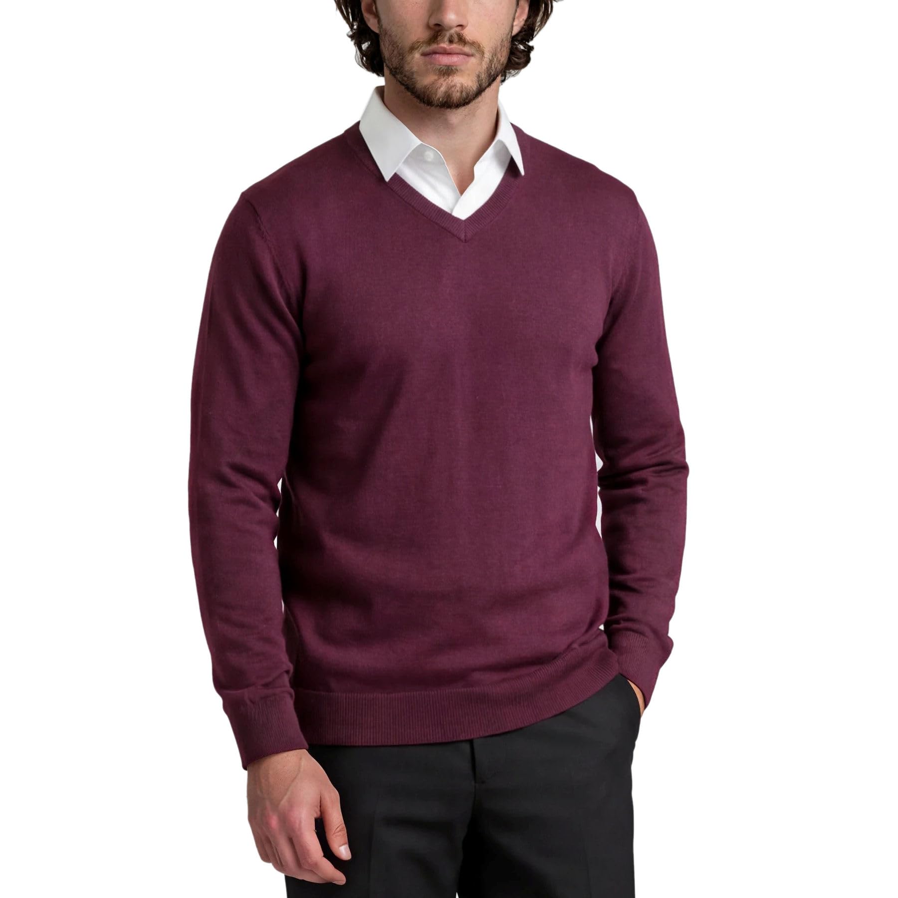 Xact Pull à col en V en Coton pour Homme