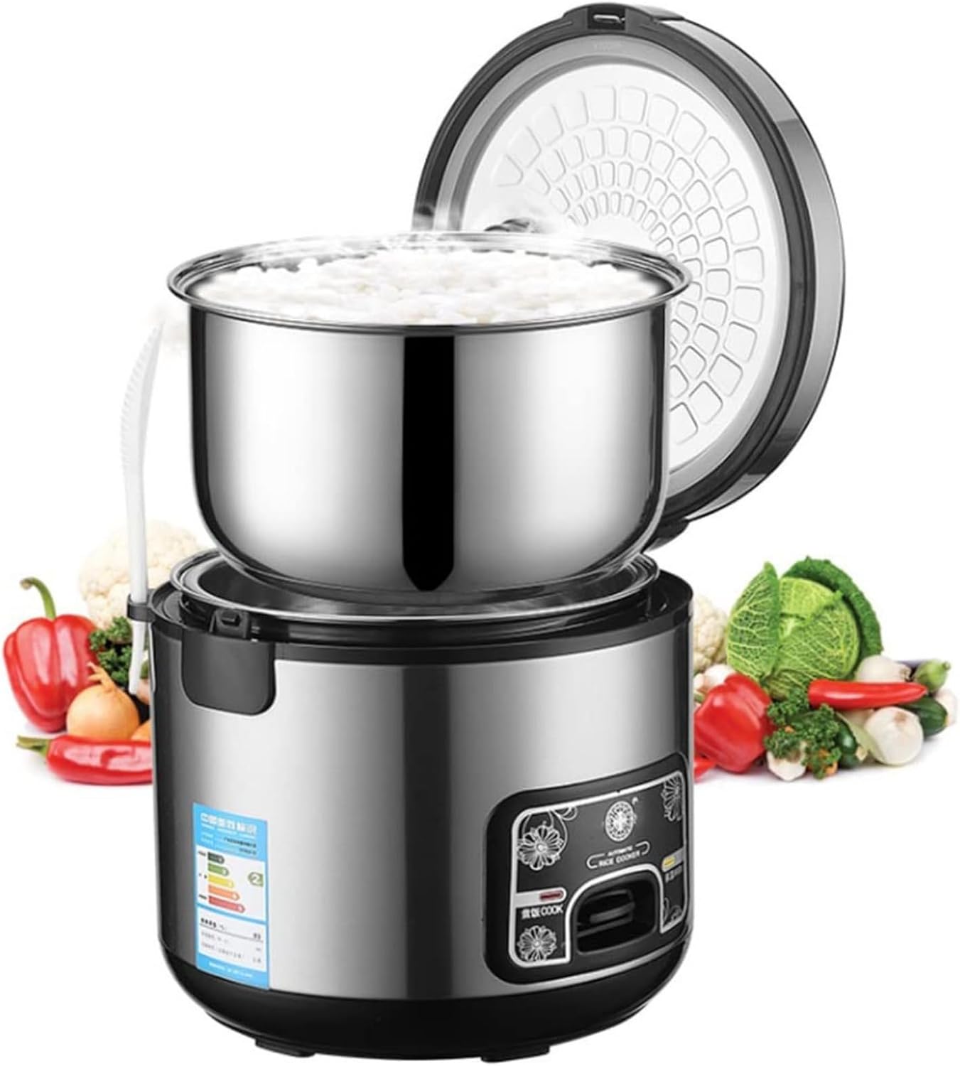 FUfIzU 電気炊飯器 304ステンレス 4L - コスパ最強の220V炊飯器