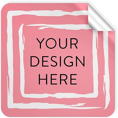 Vista 857 de DayStar Custom Signs & Design - 100 adhesivos de vinilo personalizables, con texto, imagen, diseño y logotipo; adhesivos para logotipo de embalaje