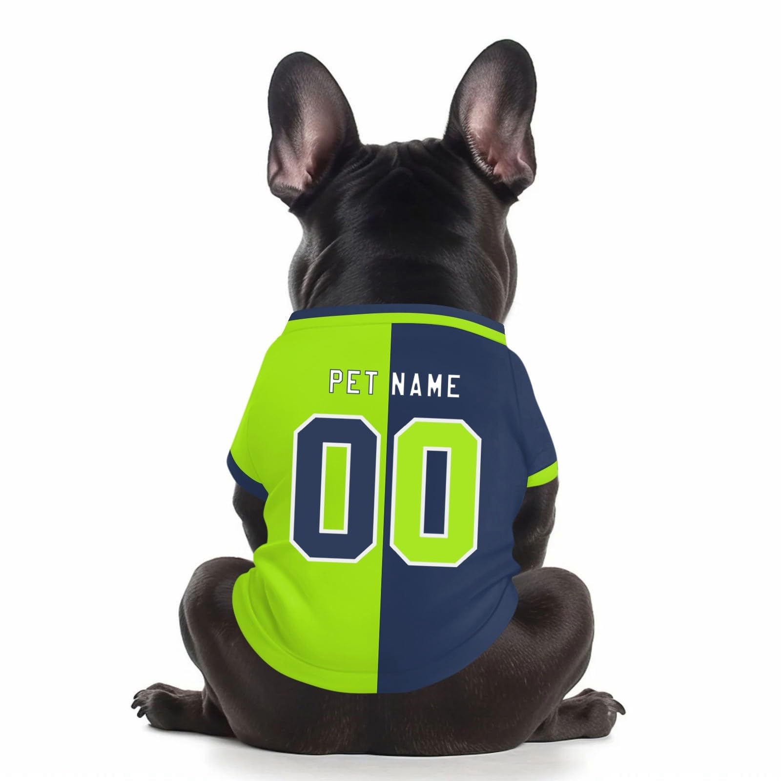 Customized Dog T-Shirt with Number, Personalized Dog Football Shirt, Breathable & Quiack Dry Football Jersey Gym Shirt for Large Medium Small Dogs & Cats — image 1