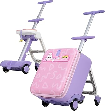 Jovikids 乗れるキャリーケース 32L スーツケース 折りたたみ式 Amazon | [Jovikids] 乗れるキャリーケース 子供 32L多機能子供 スーツ
