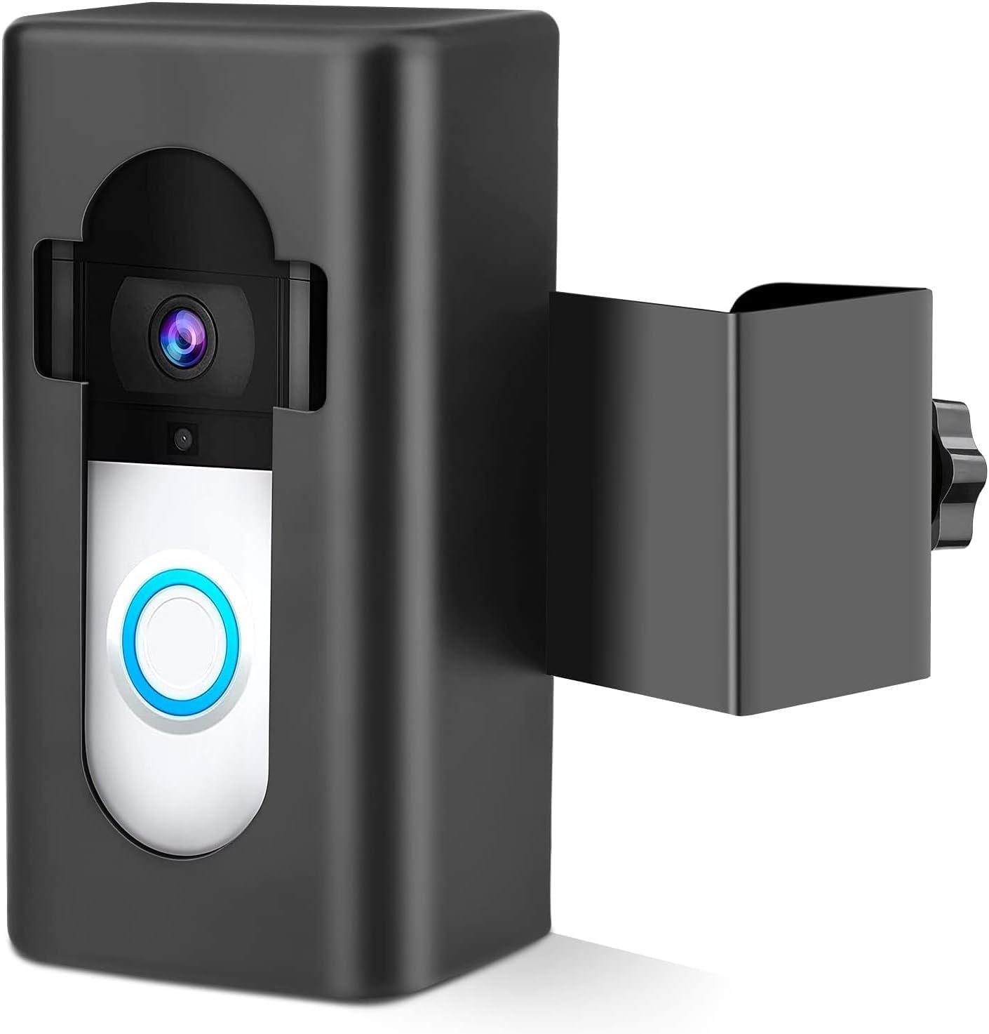 Renter Friendly Anti Theft Video Doorbell Mount No Drill,Door Bell Bracket Accessories for Apatment Door Compatible with Ring/Blink Camera Wireless Doorbell Case,Not for Security Door