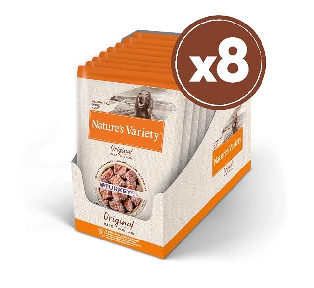 Foto 3 de 7 de Nature's Variety Original No Grain - Paté para Perros Adultos con Pavo - Caja 8 x 300 g